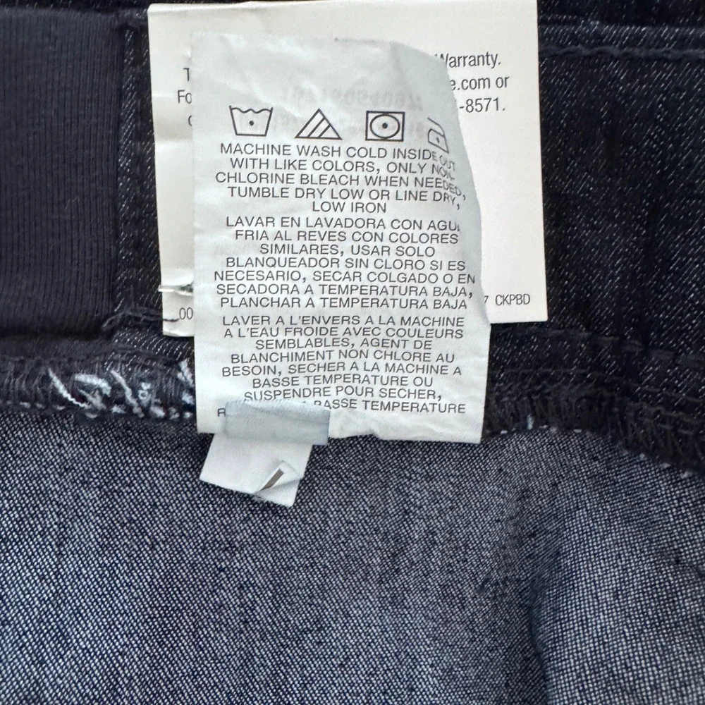 Lee Denim Short Mid Rise Women 8 Indigo Comfort Waistband